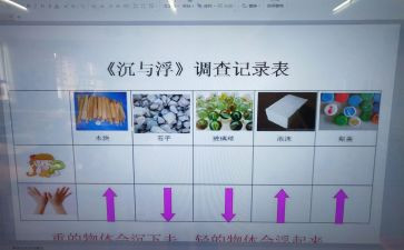 小班水果的沉与浮教案精选8篇