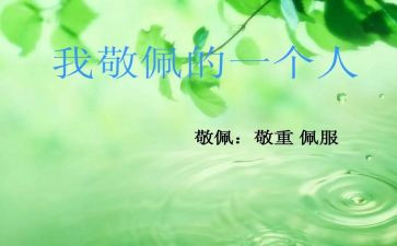 我最崇拜的人500字作文7篇