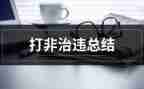 打非治违专项行动工作总结7篇