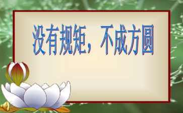 名规矩守纪律心得体会6篇