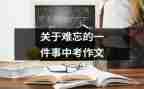 难忘的一件事300字作文模板7篇