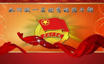 优秀团干事迹材料8篇